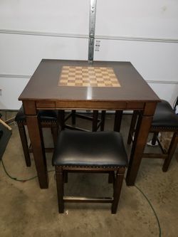 Costco Square Chess Checkers Game Table for Sale in Marysville WA OfferUp