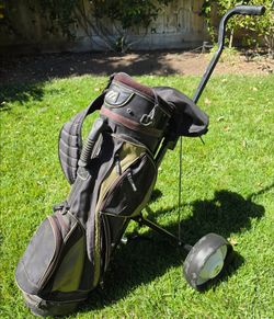 Golf bag with cart