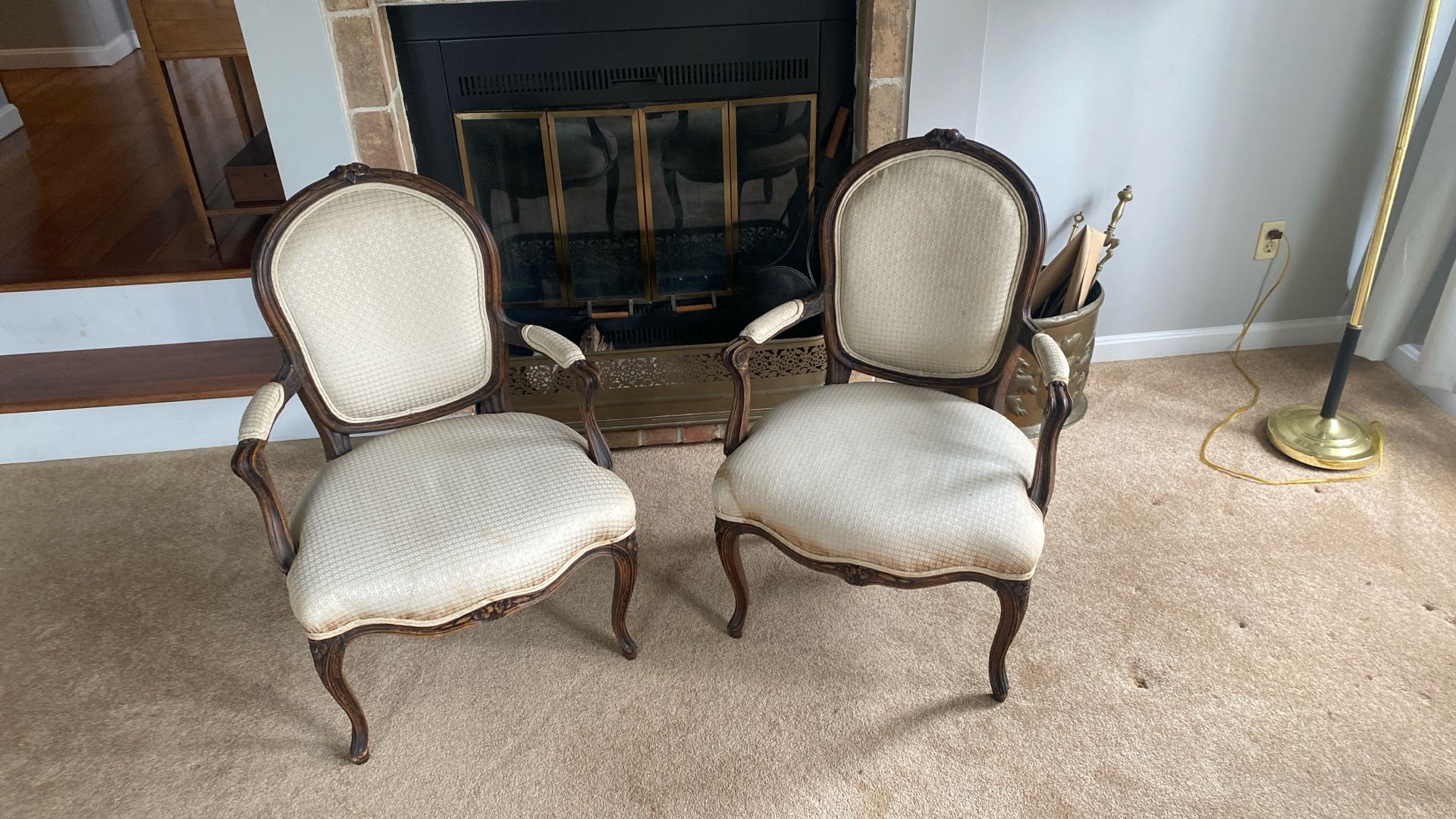 Two Antique Upholstered Chairs 