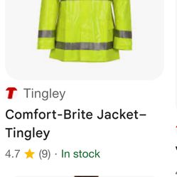 NEW!  TINGLEY SAFETY JACKET SZ Med 