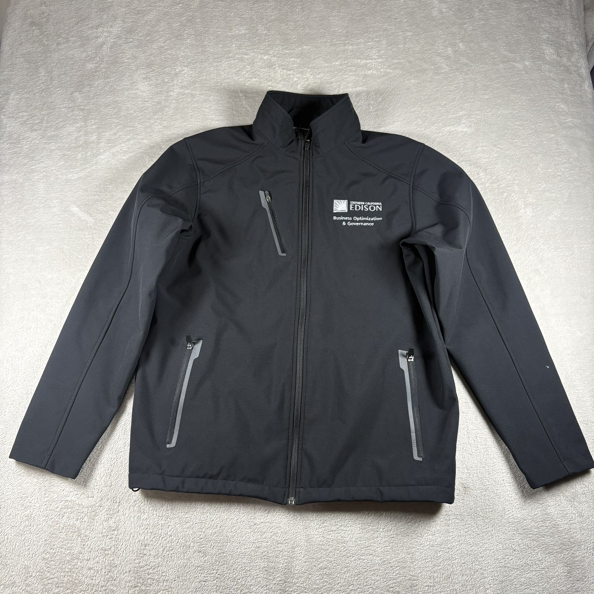 Southern California Edison Men’s Medium Black Employee Soft shell Jacket #497