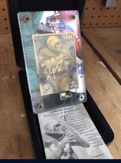 Dan Marino Limited Edition Gold Card 