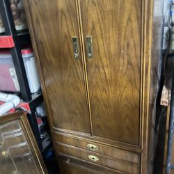 Tall French Door Dresser Cabinet