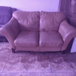 Leather Couch And Loveseat 