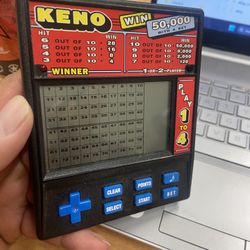 VINTAGE Radica KENO Electronic Hand Held Game Model No. 1480 