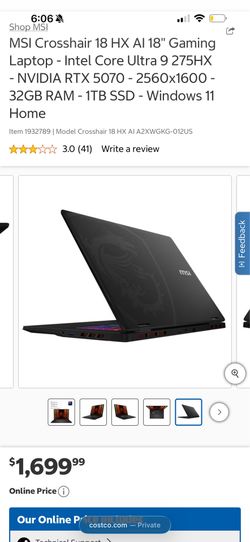 MSI gaming computer