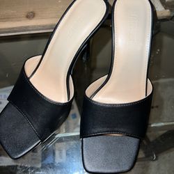 Forever 21 Black Sandal Heels 