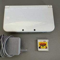 New Nintendo 3DS LL XL White Top IPS English CFW Charger Donkey Kong
