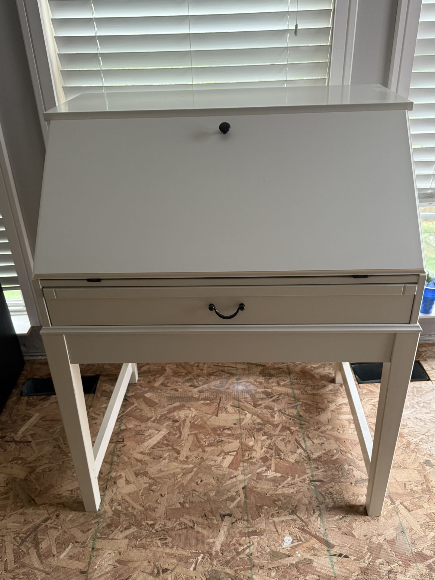 Desk W Storage Bench