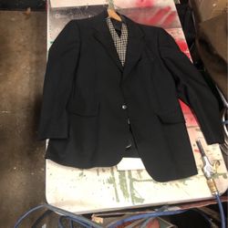 Black Suit coat Pants And Vest