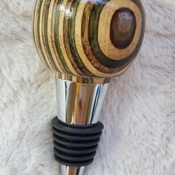 Hand Crafted Turned Wood Wine Cork 