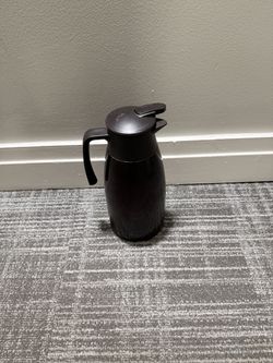 Black Carafe with Flip-Top Spout