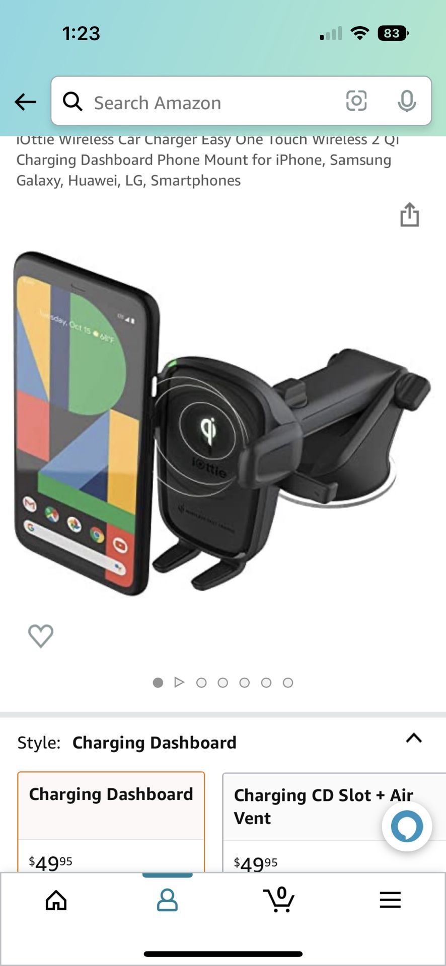 Phone Car Mount With Wireless Car Charger