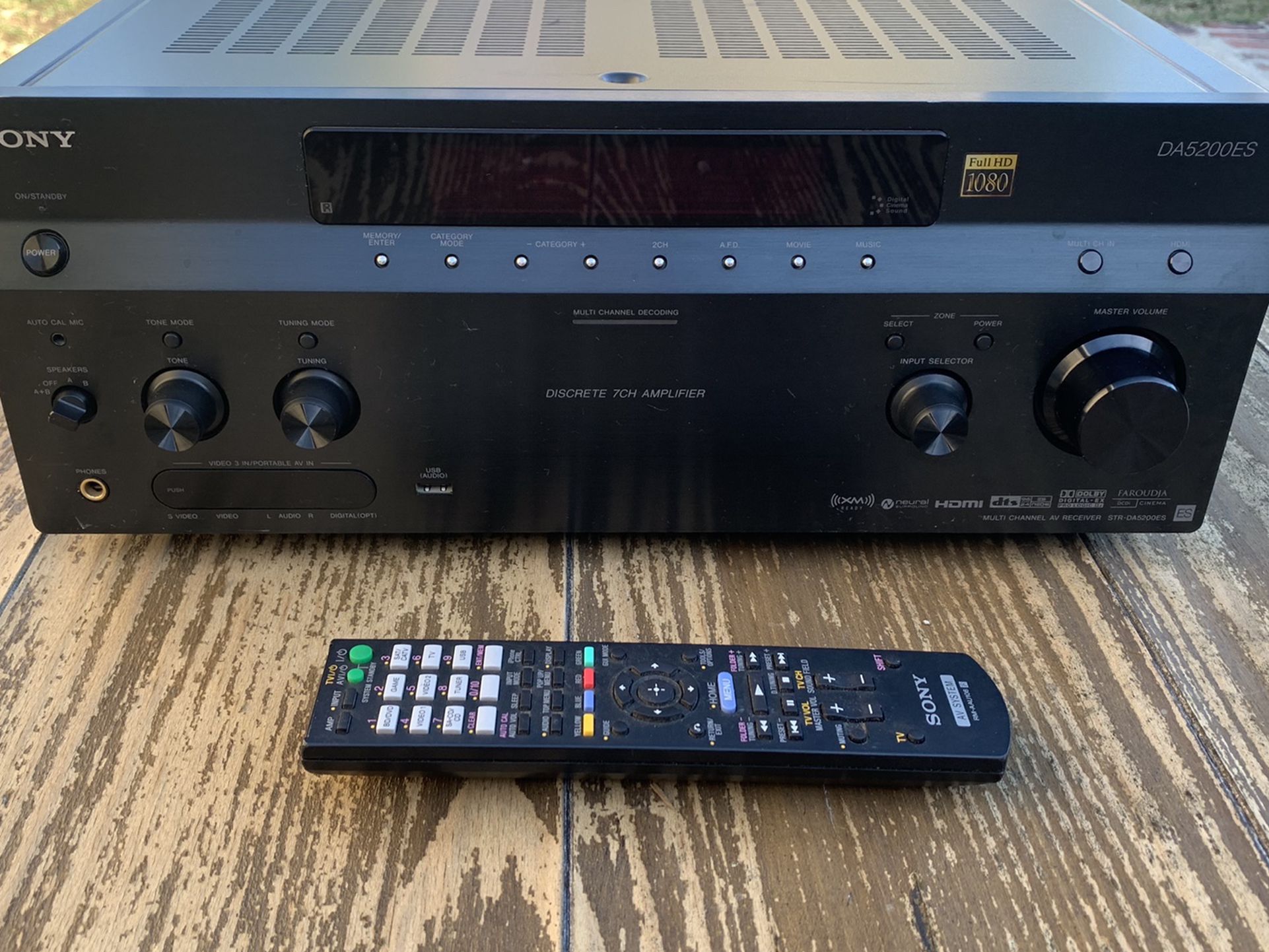 Sony STR-DA5200ES 7.1 Channel Home Theater Receiver - Tested And Working