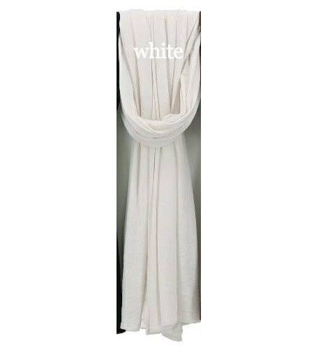 Womens White Premium Jersey Hijab