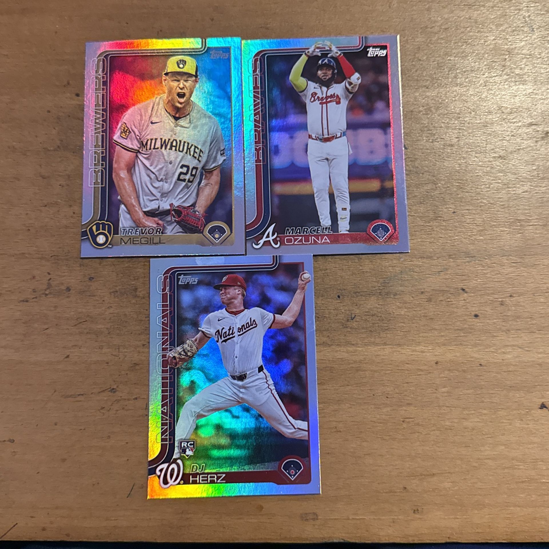 2025 TOPPS LOT OF 3 SILVER CARDS
