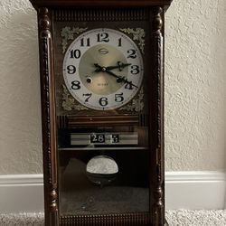 Antique Pendulum Wind Up Wall Clock