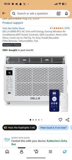 DELLA 6000 BTU AC Unit