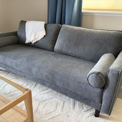 New 82’ Charcoal Gray Sofa Couch