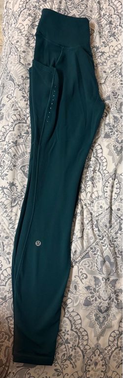Lululemon Teal High-Waist Leggings Size 4