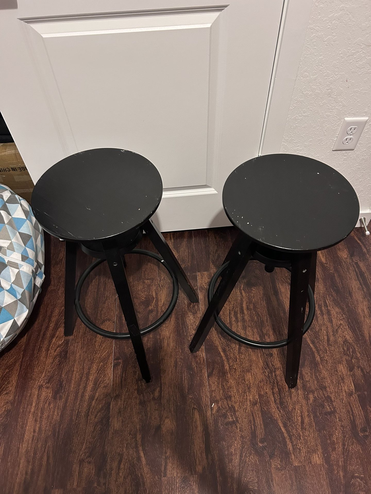 Bar stool, black, 24 3/4-29 1/8