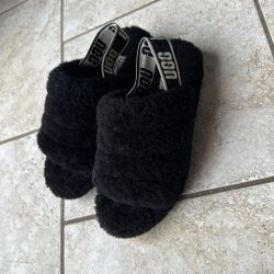 UGG Fluff Yeah Slide Black (Women's)