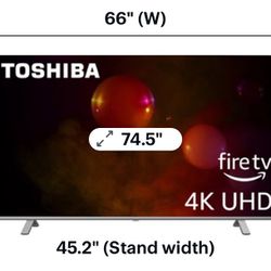 75” Toshiba Fire TV