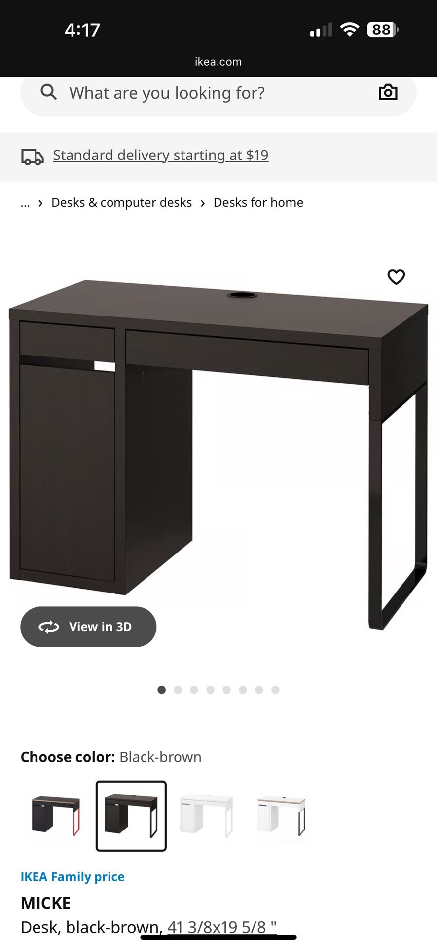 Micke IKEA Desk