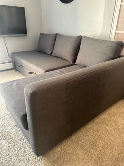 IKEA FRIHETEN Sleeper Sectional Sofa with storage