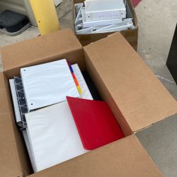 Box Of Ring Binders 