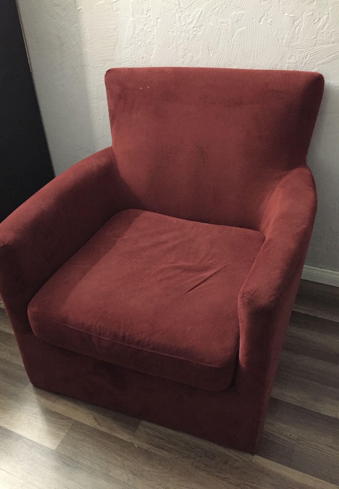 Microfiber chair maroon color