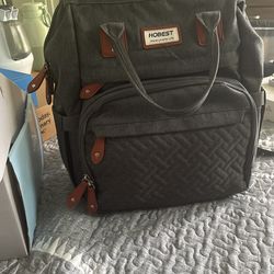 Diaper bag With Portable Changing Station