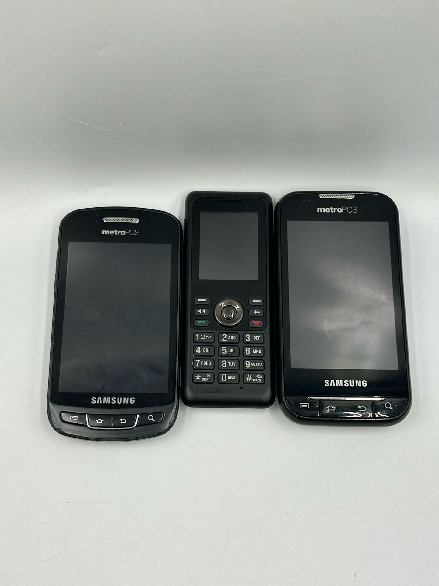 Lot Of 3 Cell Phones For Parts Or Repair Samsung MetroPCS