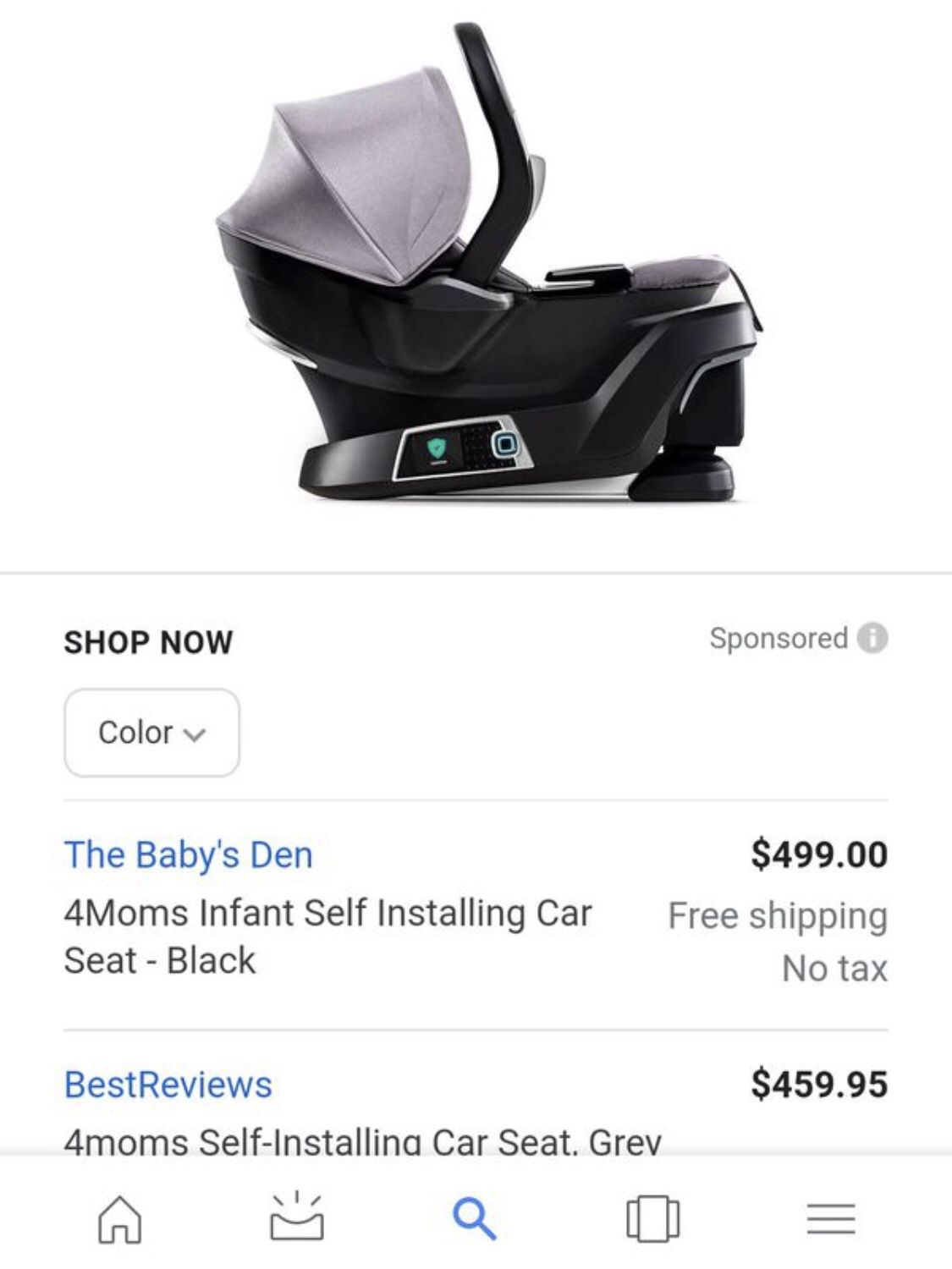 4mom infant / toddler car seat