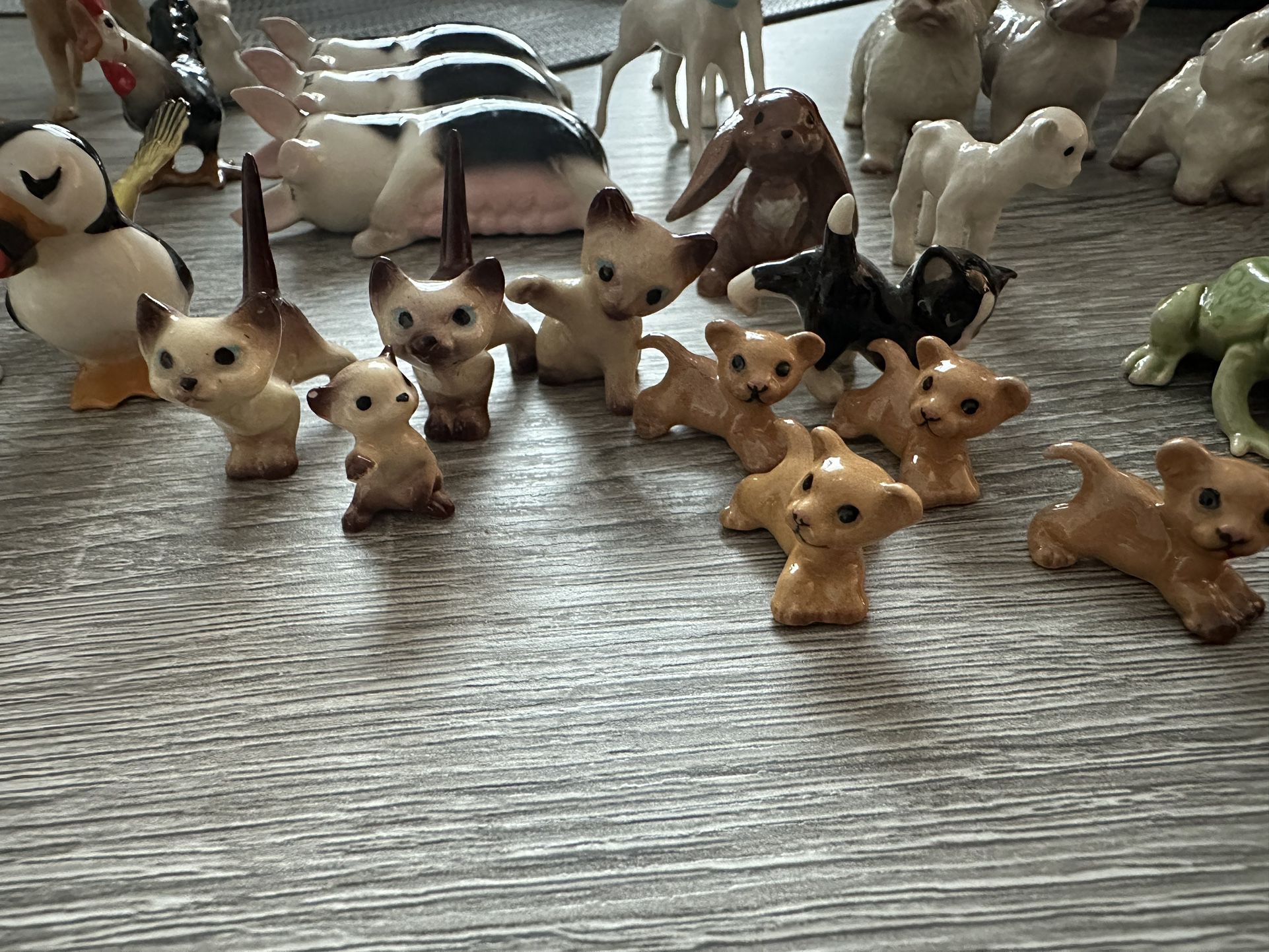 Porcelain Miniature Animals 