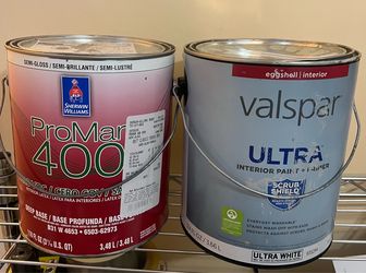 Interior paint two partially used