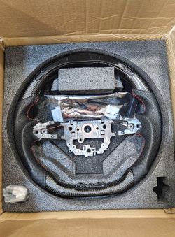 BRAND NEW 2022-2026 Civic & 2023-2026 Accord 11th Gen Real Carbon Fiber Steering Wheel W/ LED