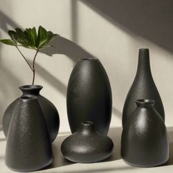Ceramic Decorative Flower Pot (Set Of 6)