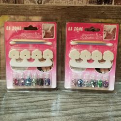 2pcs Rhinestone Nail Decor Set