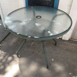 Round Glass Table 