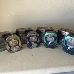Empty Pokemon Tins X8