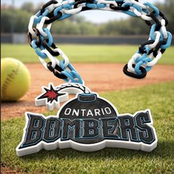 Custom 3-D printed Sports Badge Chain Necklace