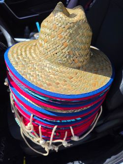 Straw hats , summer hats