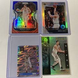 Nikola Jokic Lot Of 4 Cards & Sticker Denver Nuggets Basketball Thumbnail
