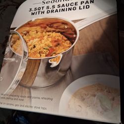 3.5 Qt Covered Saucepan. Sedona.  New In Box
