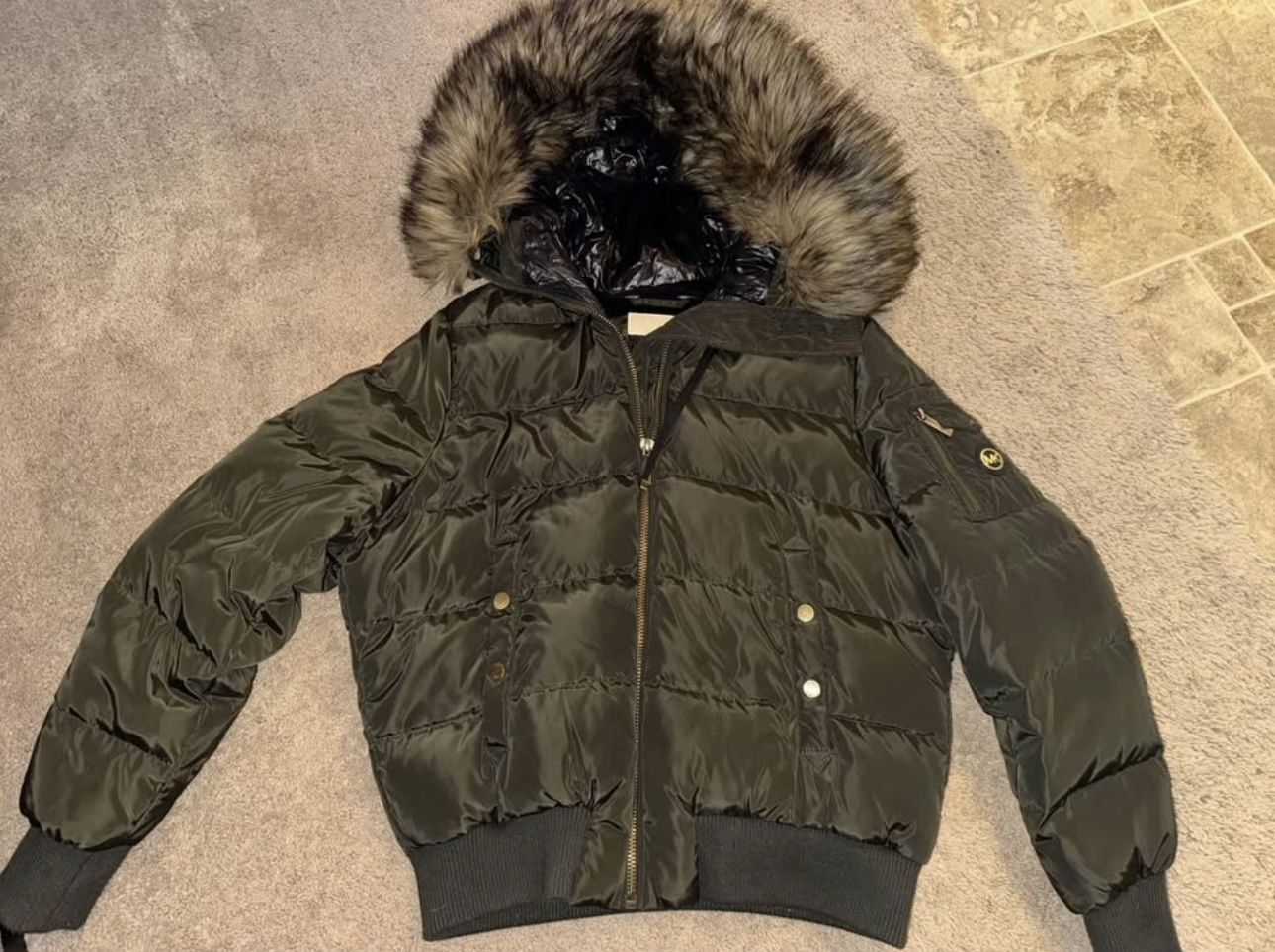 Woman’s Olive Green Michael Kors Coat