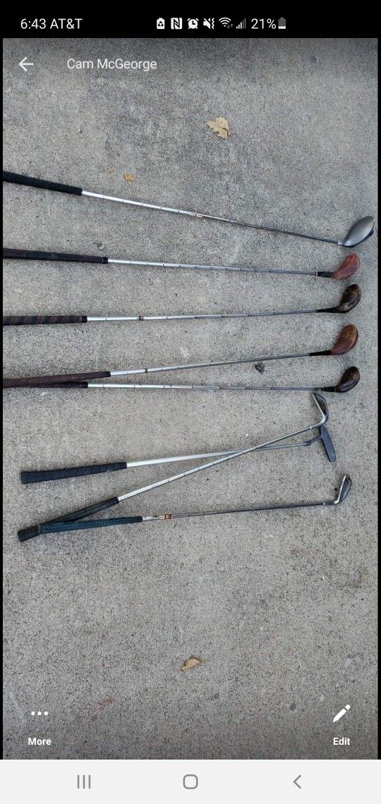 Vintage Golf Clubs 