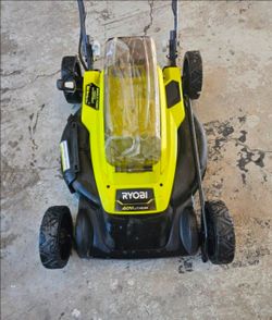RYOBI 18 in. 40-Volt 2-in-1 Battery Walk Behind Push Mower(Tool Only). Retails $245 With Taxes!!side Discharge! These Don't Use Bags!
