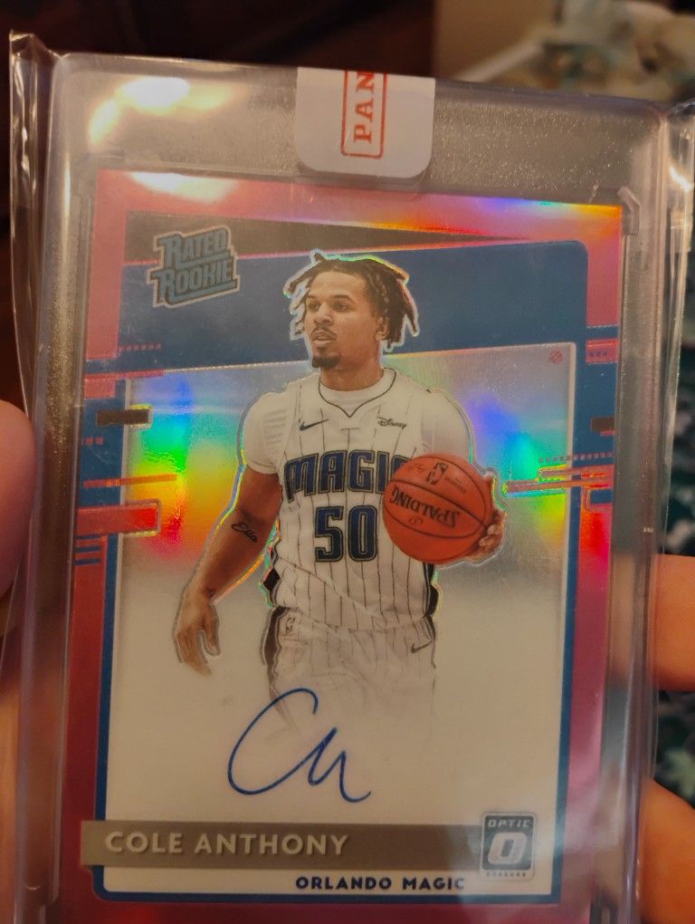 Cole Anthony Optic Pink Rookie Auto /25
