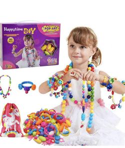 Snap Pop Beads Girls Toy 180 Pieces